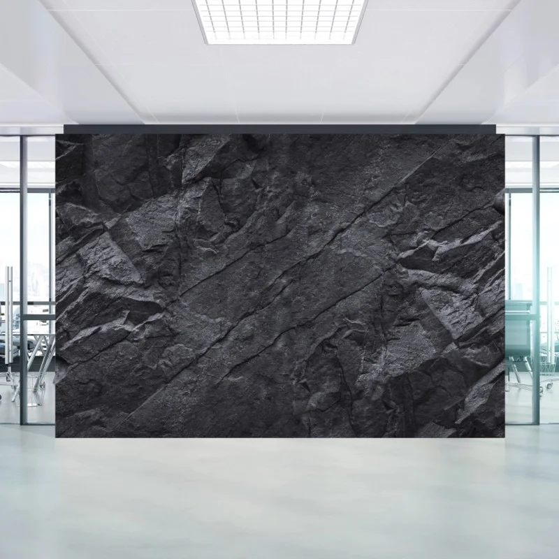 Carta da parati texture rocciosa scura minimalista