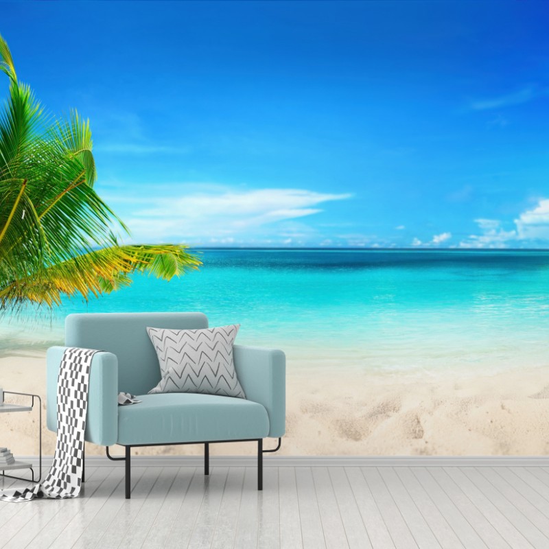 Carta da parati oasi tropicale alle Maldive
