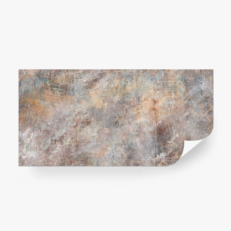 Carta da parati texture astratta patinata in tonalità terra
