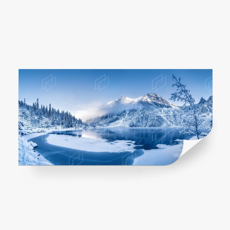 Carta da parati panorama invernale sulle Alpi