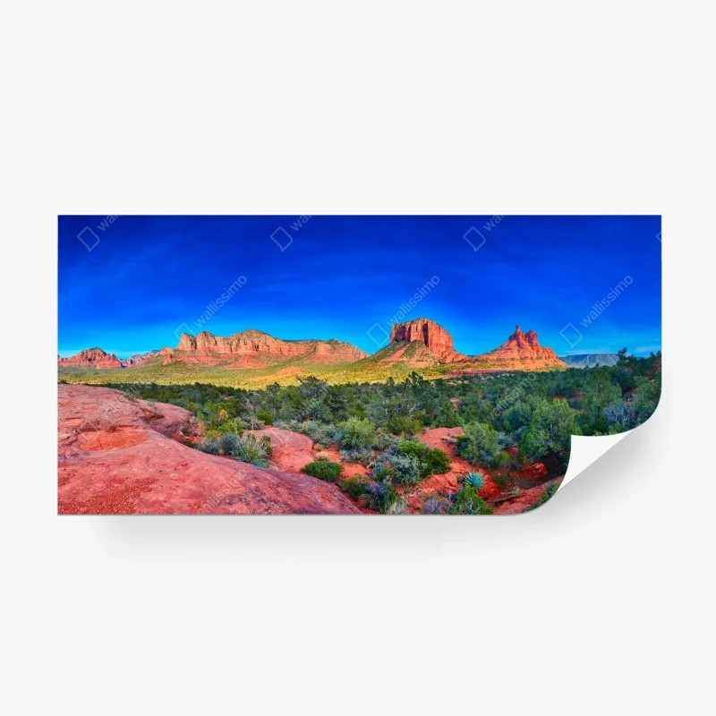 Carta da parati panorama mozzafiato delle rocce rosse di Sedona, Arizona
