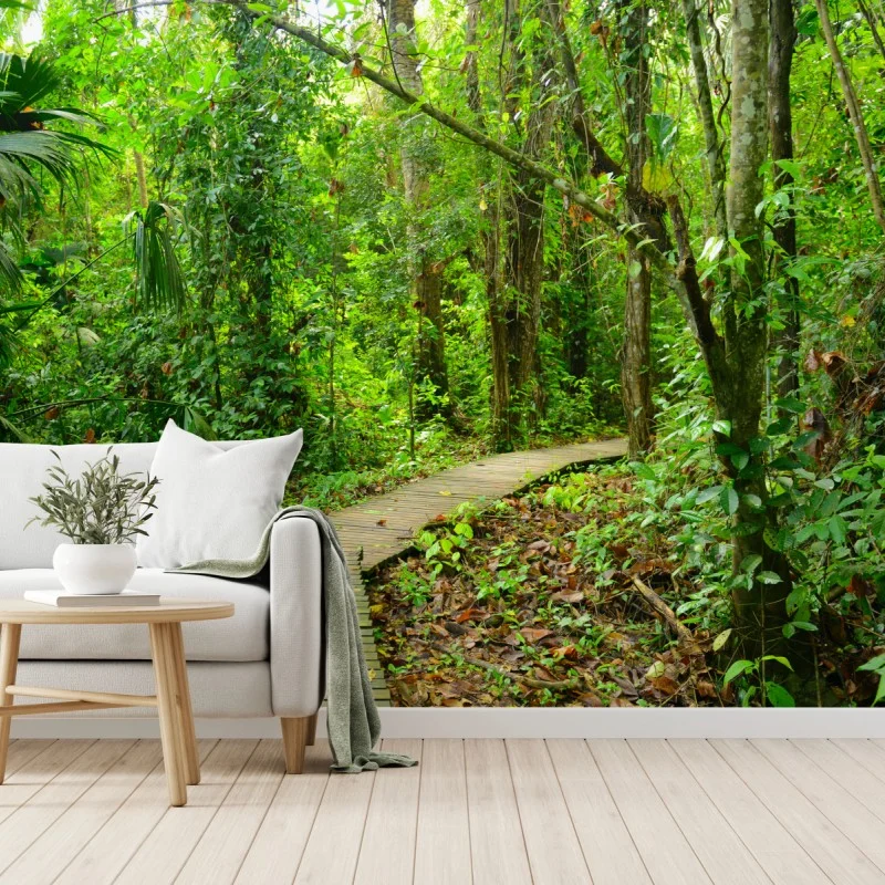 Carta da parati sentiero nella foresta pluviale