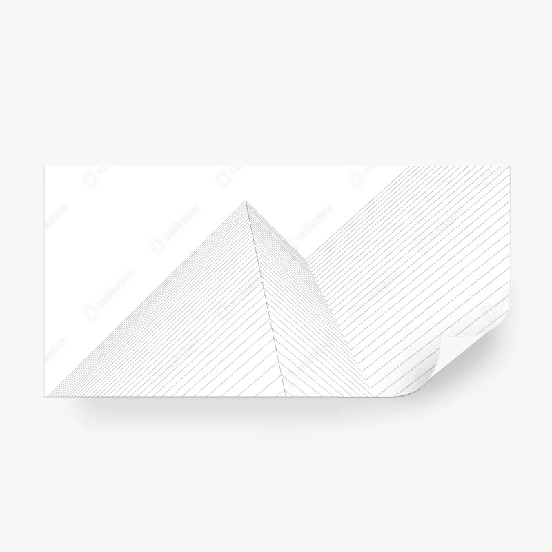 Carta da parati geometria prospettica: linee architettoniche
