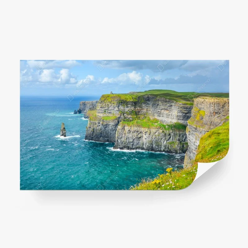 Carta da parati panorama maestoso delle scogliere costiere