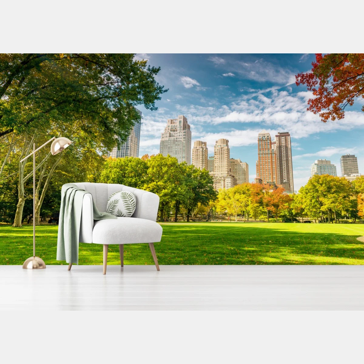 Carta da parati autunno a Central Park, New York • Wallissimo® Carta da parati autunno a Central Park, New York • Wallissimo®