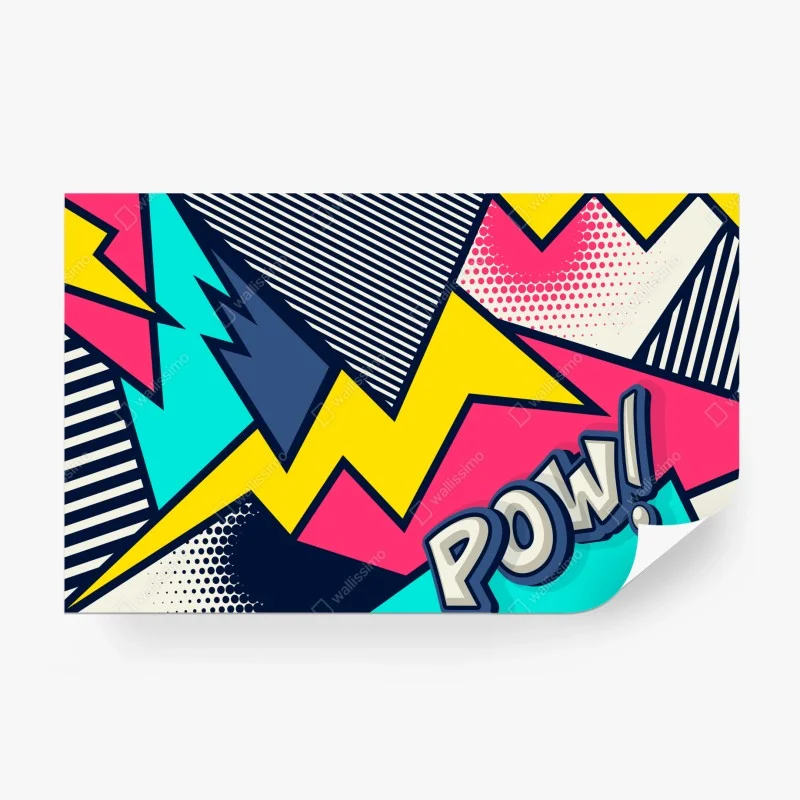 Carta da parati esplosione pop art colorata