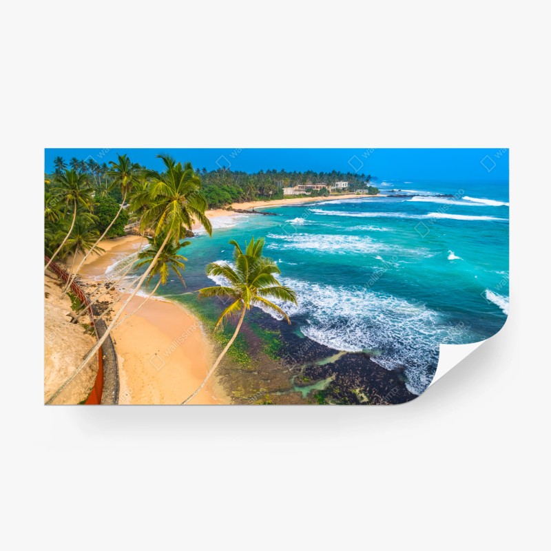 Carta da parati paradiso tropicale sulla costa