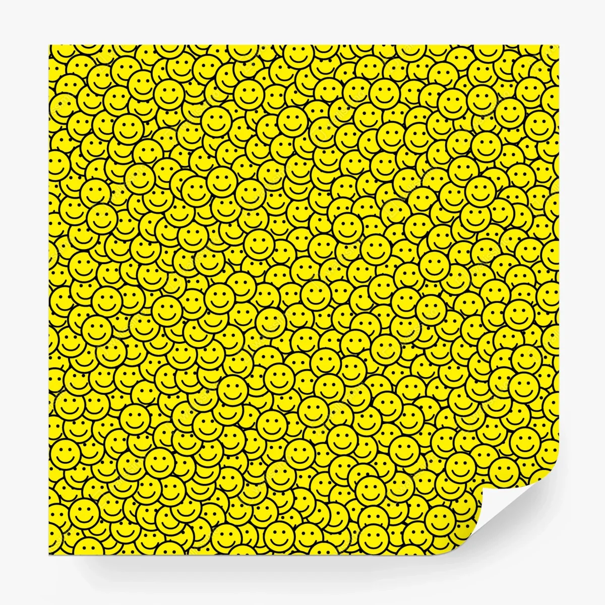 Carta da parati motivo di faccine sorridenti gialle • Wallissimo® Carta da parati motivo di faccine sorridenti gialle • Wallissimo®