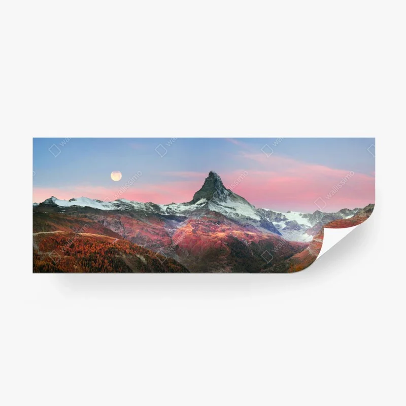 Carta da parati tramonto autunnale sul Cervino