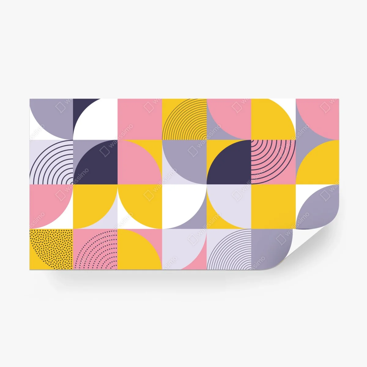 Carta da parati motivo geometrico vivace a blocchi di colore • Wallissimo® Carta da parati motivo geometrico vivace a blocchi di colore • Wallissimo®