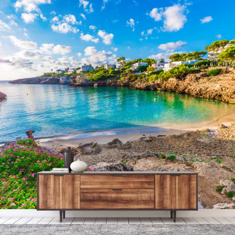 Carta da parati baia tranquilla a Cala Esmeralda