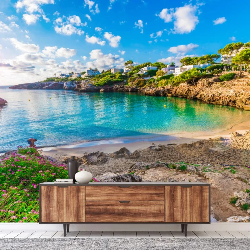Carta da parati baia tranquilla a Cala Esmeralda