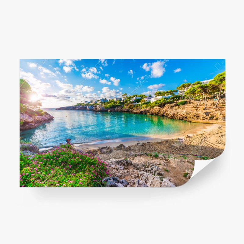 Carta da parati baia tranquilla a Cala Esmeralda