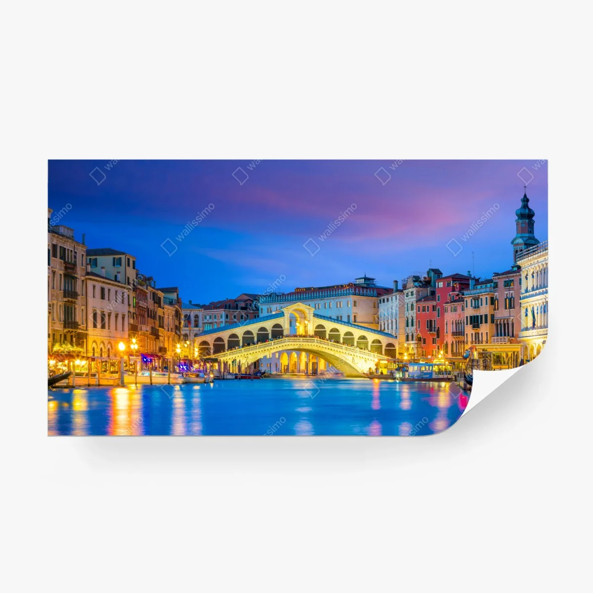 Carta da parati tramonto sul ponte di Rialto, Venezia • Wallissimo® Carta da parati tramonto sul ponte di Rialto, Venezia • Wallissimo®