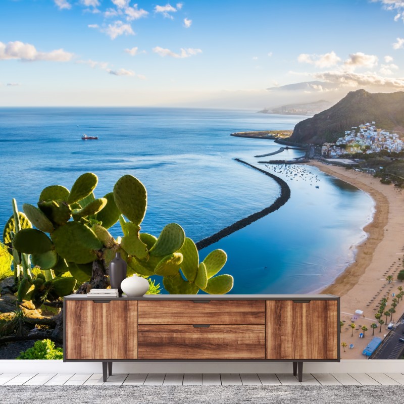 Carta da parati spiaggia dorata di Las Teresitas, Tenerife