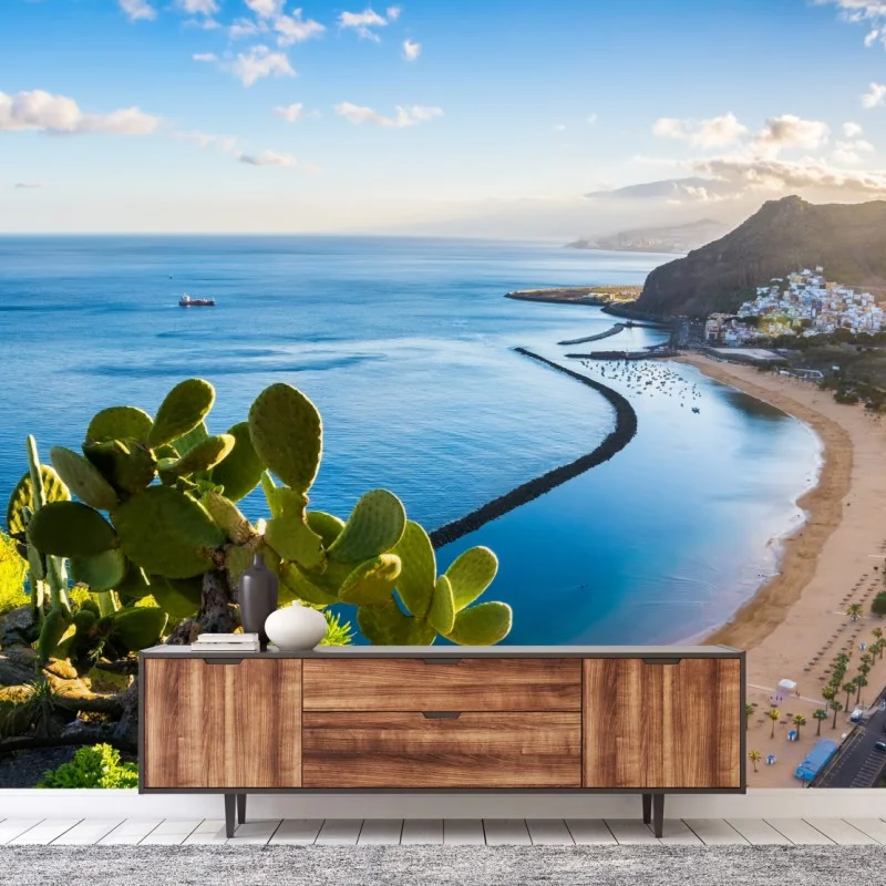 Carta da parati spiaggia dorata di Las Teresitas, Tenerife