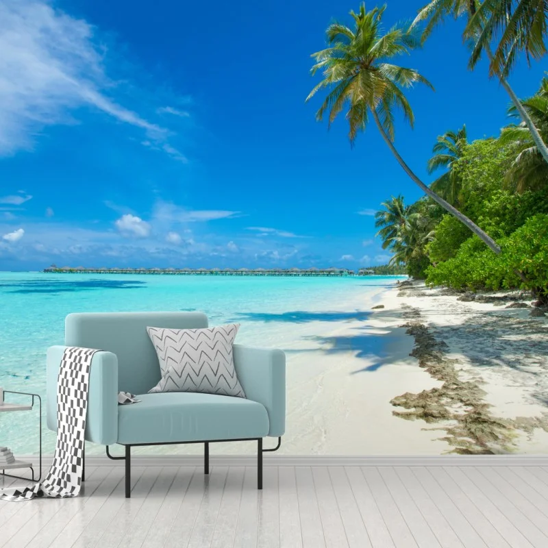 Carta da parati paradiso tropicale alle Maldive