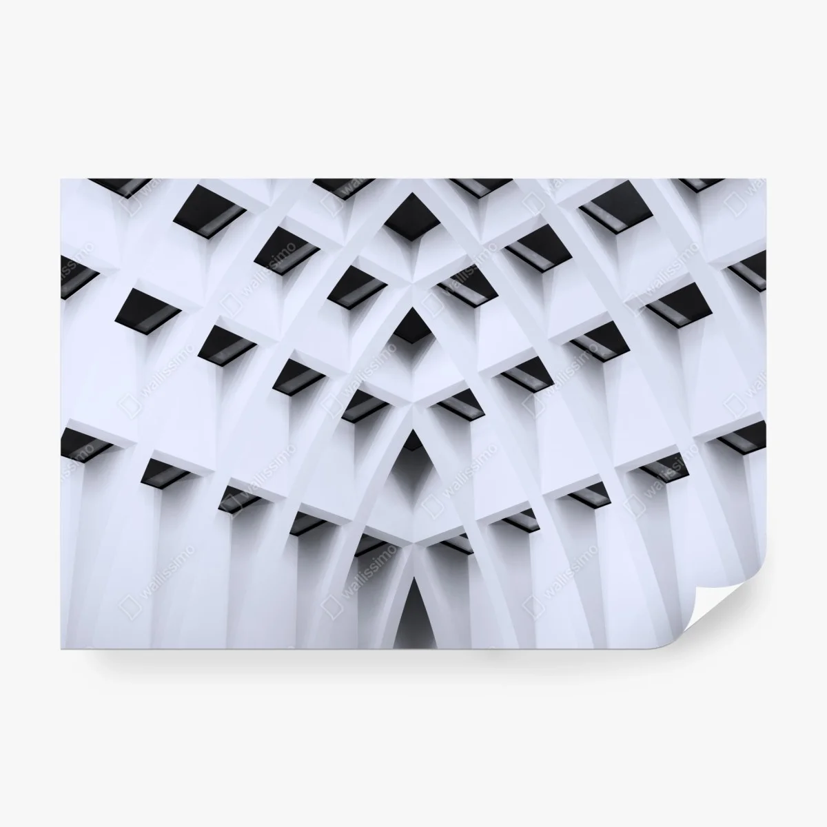 Carta da parati trama di archi geometrici • Wallissimo®