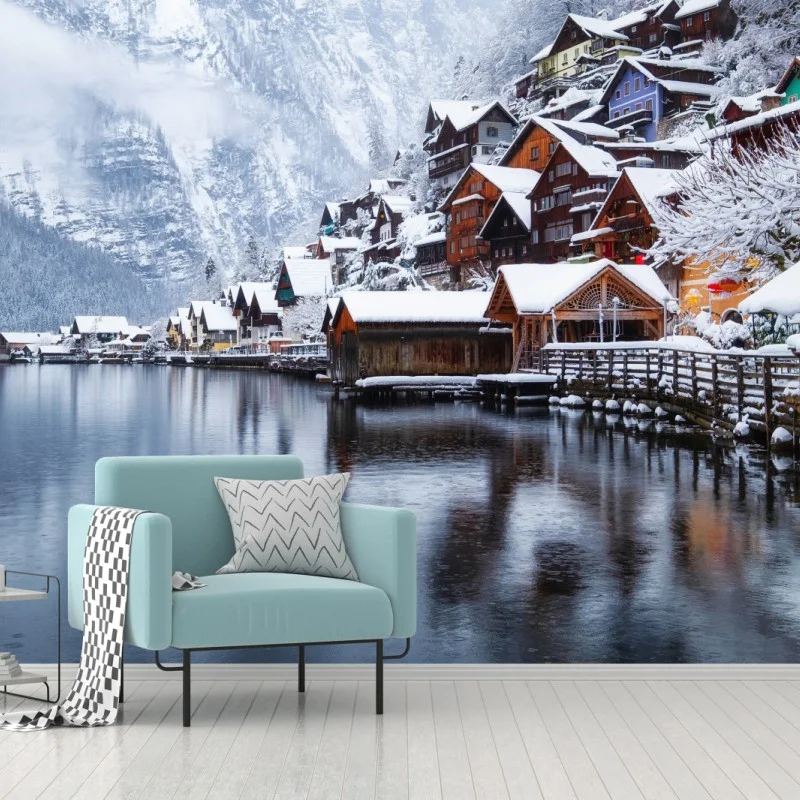 Carta da parati paesaggio da sogno di Hallstatt