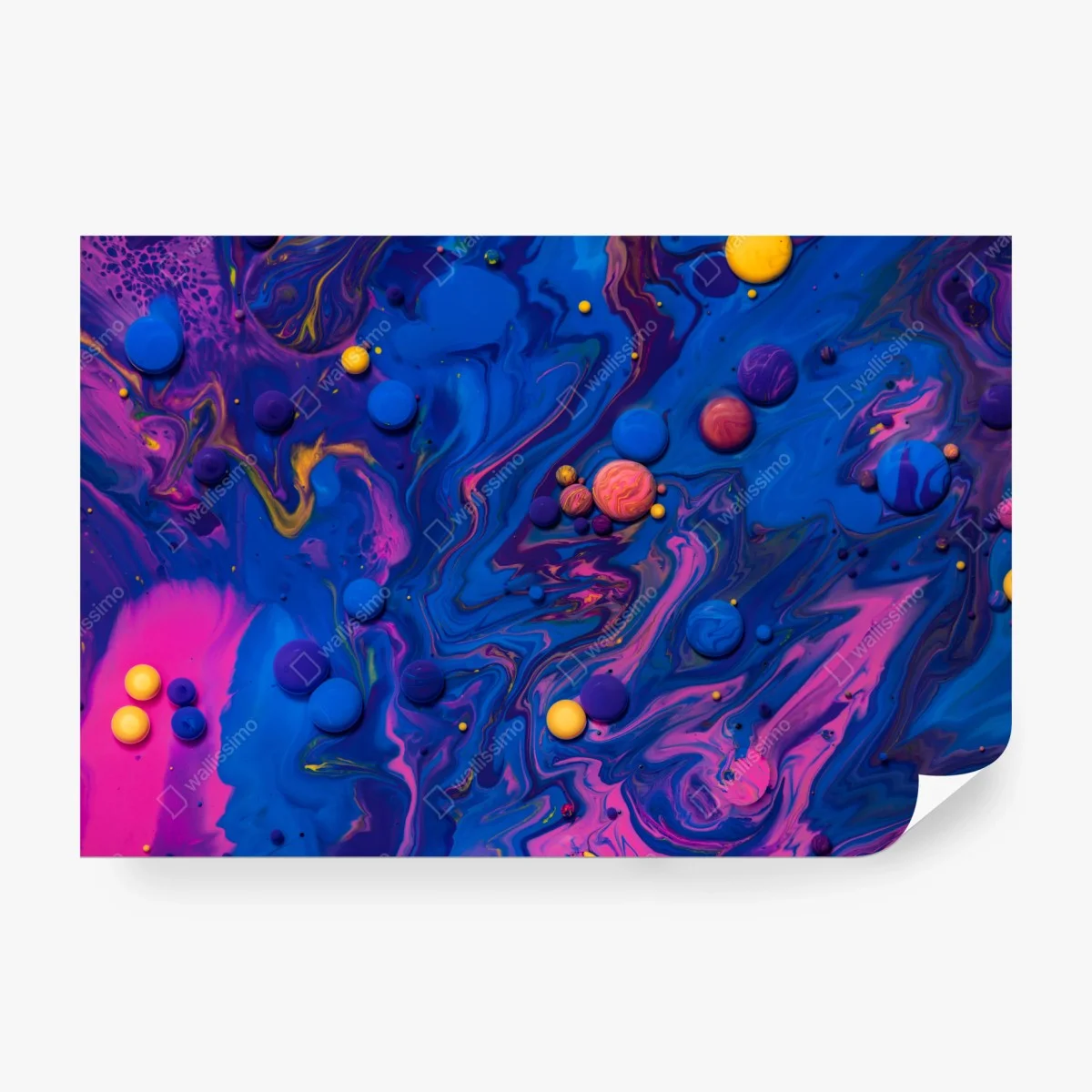 Carta da parati vortici cosmici di colore • Wallissimo®