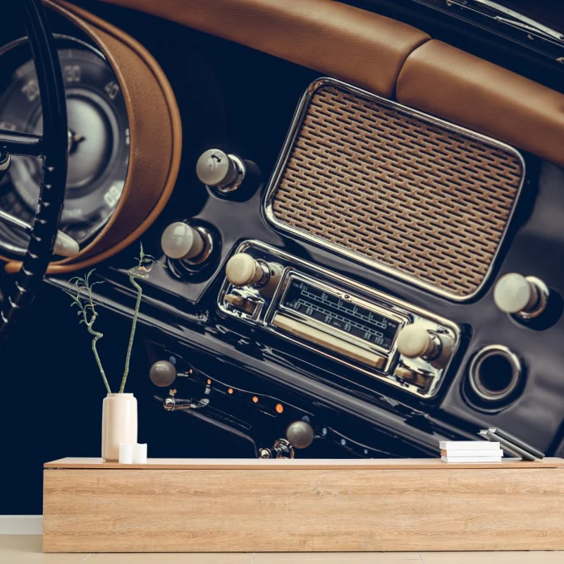 Carta da parati cruscotto retrò: eleganza automobilistica d'epoca