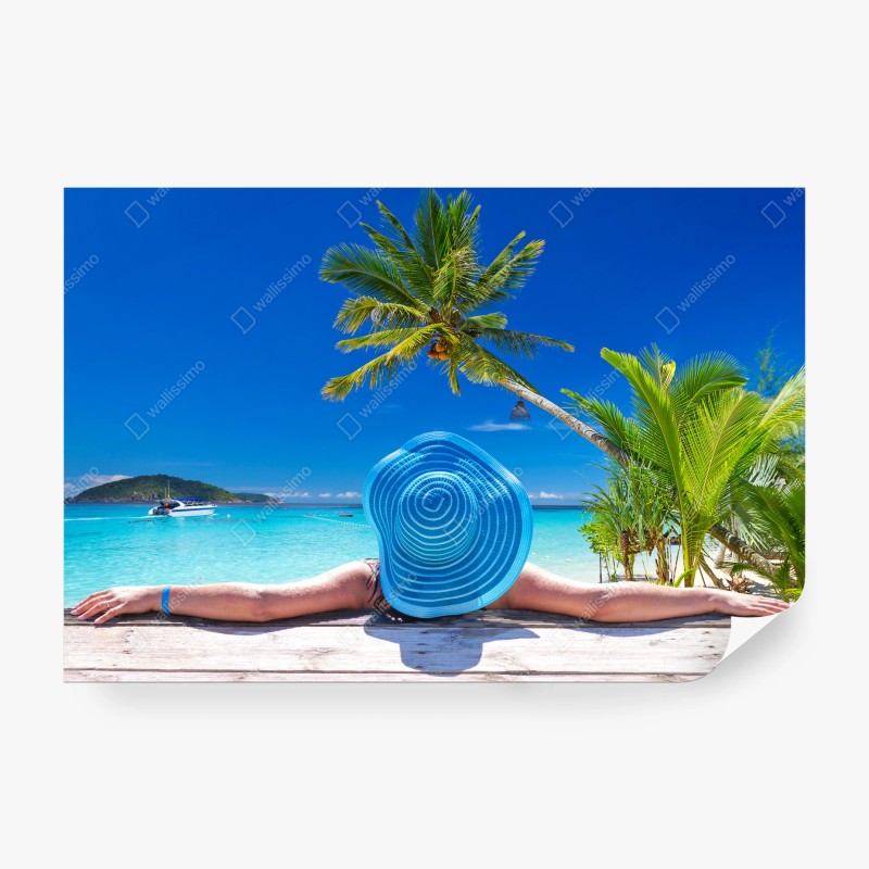 Carta da parati sogno tropicale vista mare
