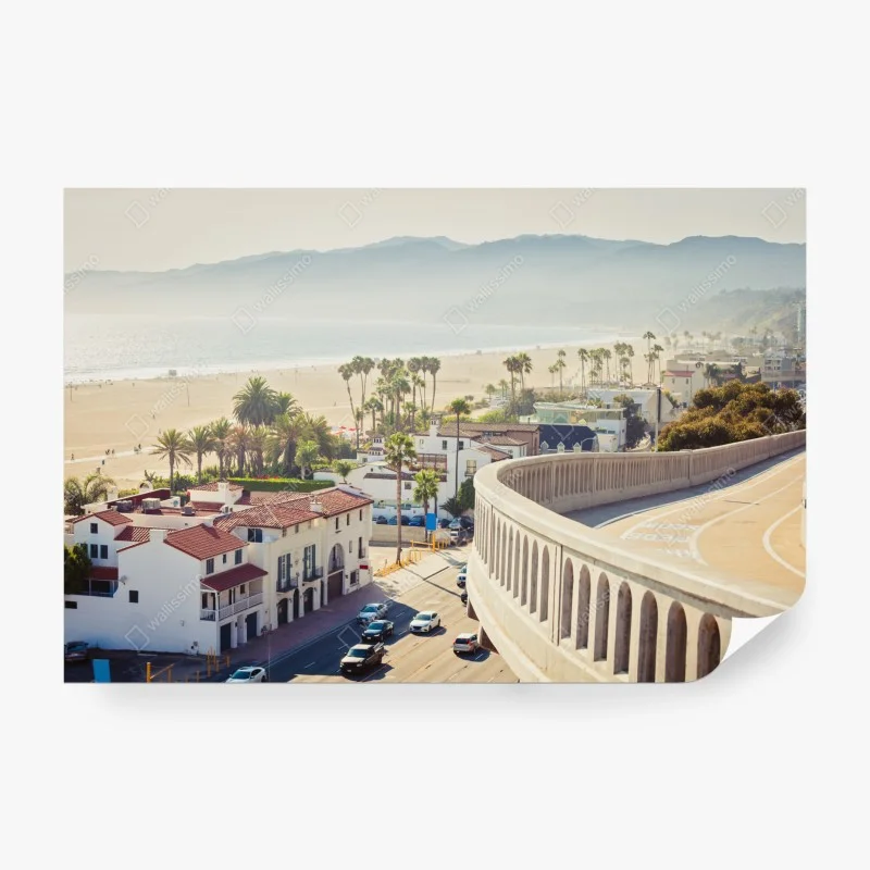 Carta da parati panorama costiero di Santa Monica