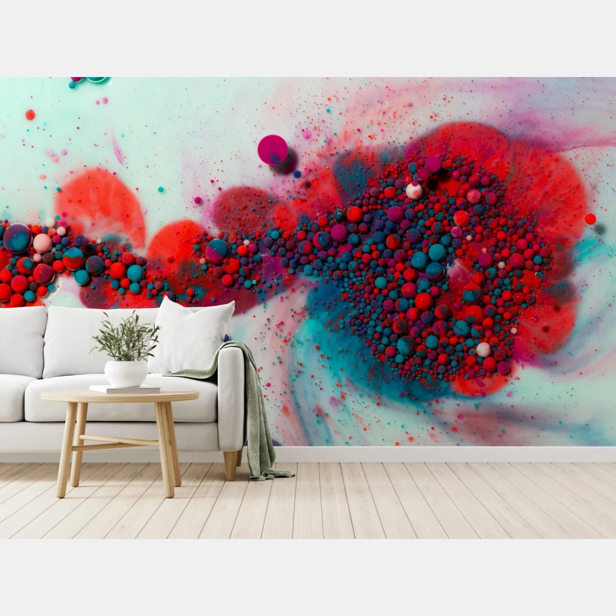 Carta da parati marmo liquido cosmico dai colori vivaci • Wallissimo® Carta da parati marmo liquido cosmico dai colori vivaci • Wallissimo®