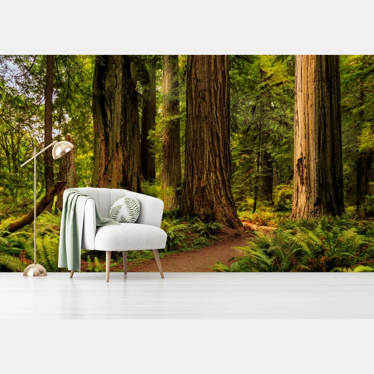 Carta da parati silenzio tra le sequoie della California • Wallissimo® Carta da parati silenzio tra le sequoie della California • Wallissimo®