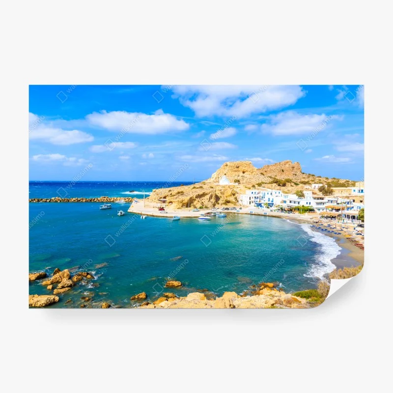 Carta da parati baia di Finiki, Karpathos • Wallissimo® Carta da parati baia di Finiki, Karpathos • Wallissimo®