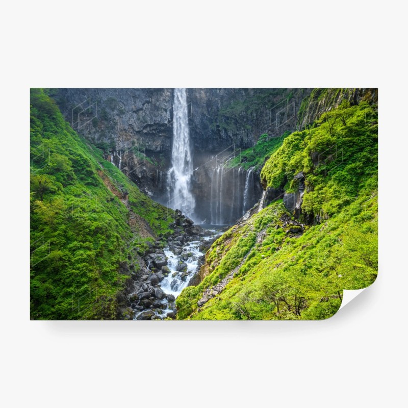 Carta da parati cascata di Kegon al lago Chuzenji, Nikko