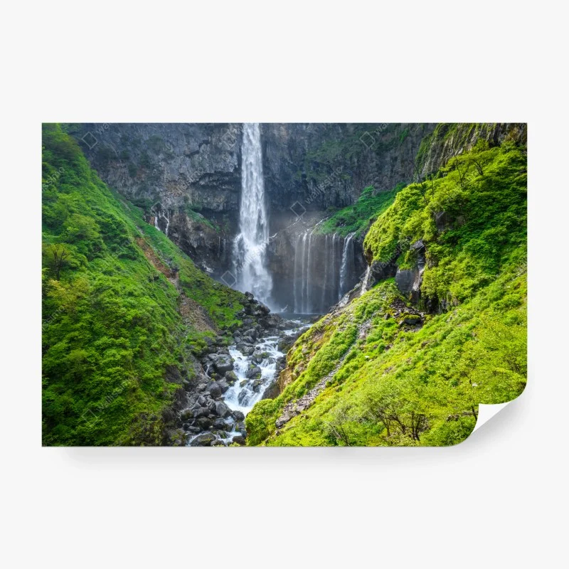 Carta da parati cascata di Kegon al lago Chuzenji, Nikko