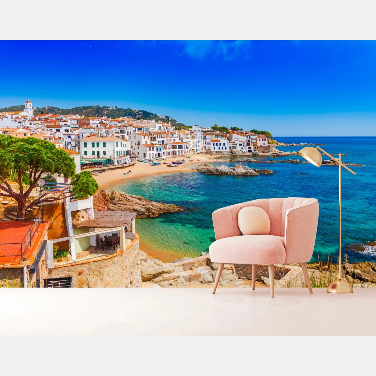 Carta da parati panorama costiero della Costa Brava • Wallissimo® Carta da parati panorama costiero della Costa Brava • Wallissimo®