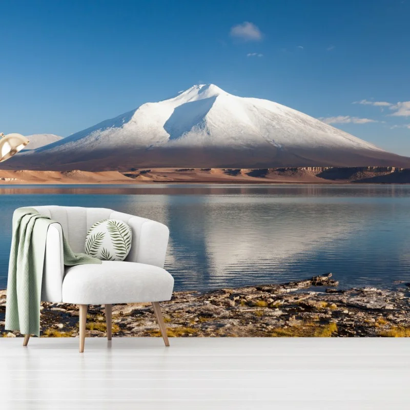 Carta da parati riflessi sulla Laguna Verde, Atacama