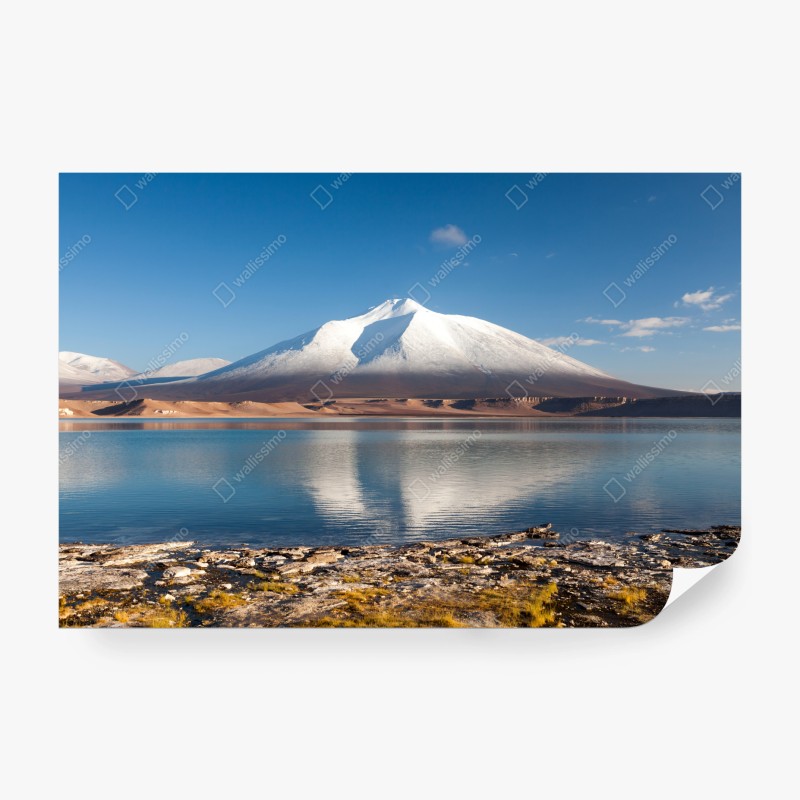 Carta da parati riflessi sulla Laguna Verde, Atacama
