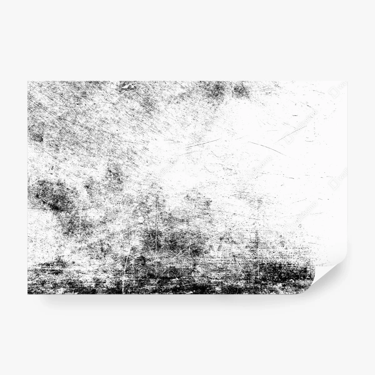 Carta da parati texture grunge bianco e nero • Wallissimo®