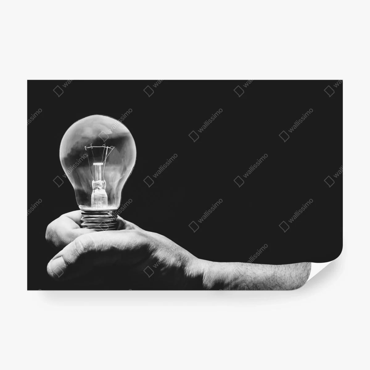 Carta da parati idea luminosa in mano • Wallissimo®