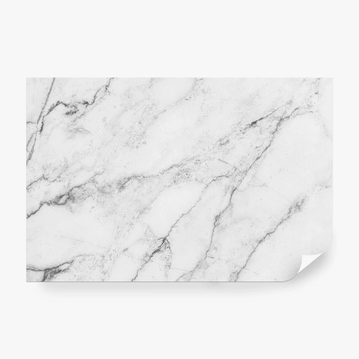 Carta da parati marmo bianco elegante con venature naturali • Wallissimo® Carta da parati marmo bianco elegante con venature naturali • Wallissimo®
