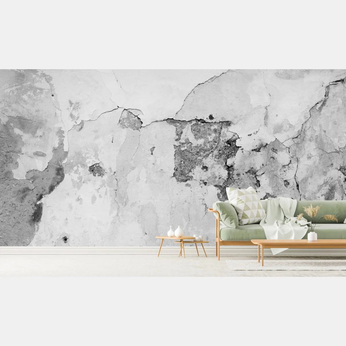 Carta da parati texture di muro vintage in bianco e nero • Wallissimo® Carta da parati texture di muro vintage in bianco e nero • Wallissimo®