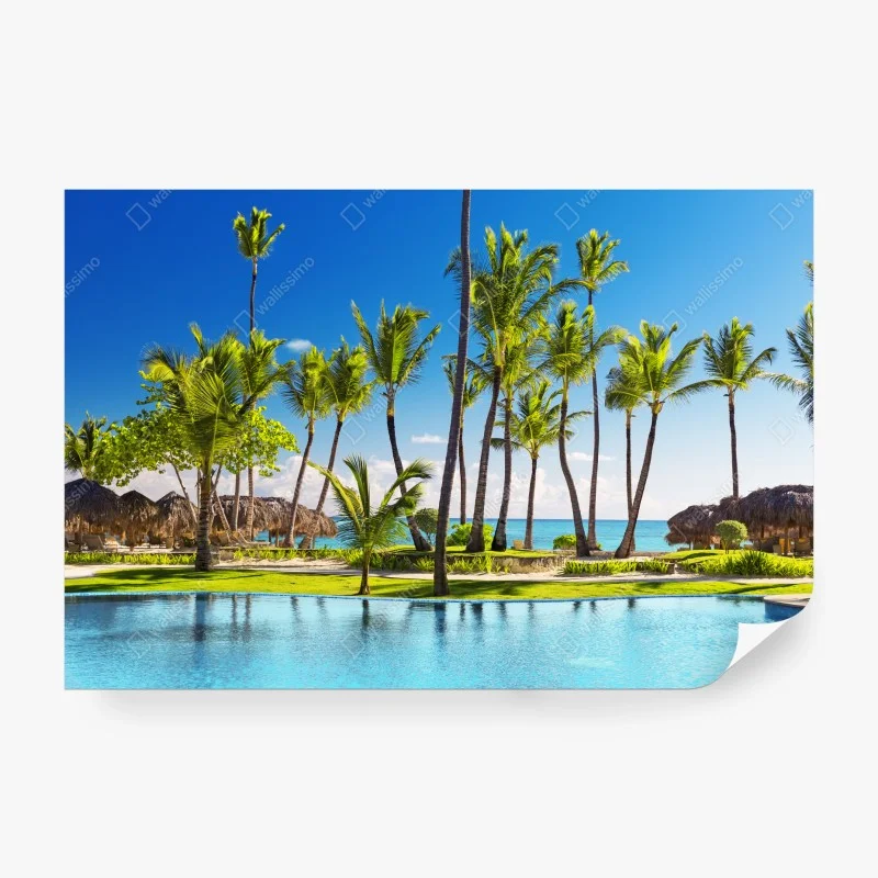 Carta da parati spiaggia paradisiaca a Punta Cana