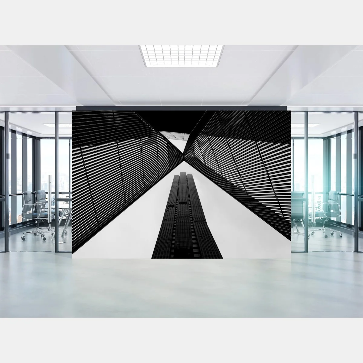 Carta da parati contrasti geometrici a Melbourne • Wallissimo® Carta da parati contrasti geometrici a Melbourne • Wallissimo®