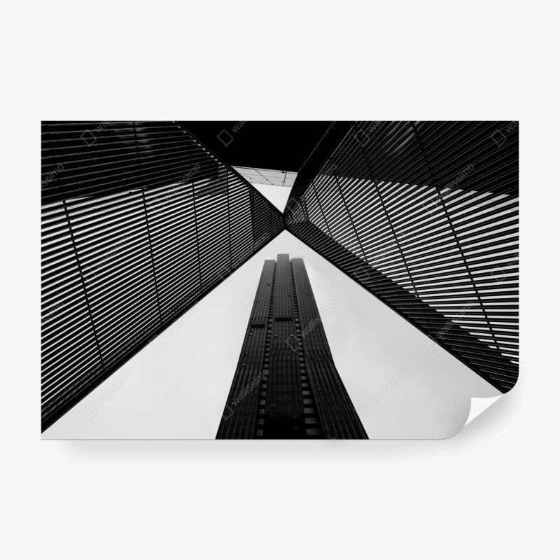 Carta da parati contrasti geometrici a Melbourne
