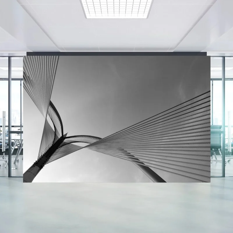 Carta da parati linee intrecciate dell'architettura moderna