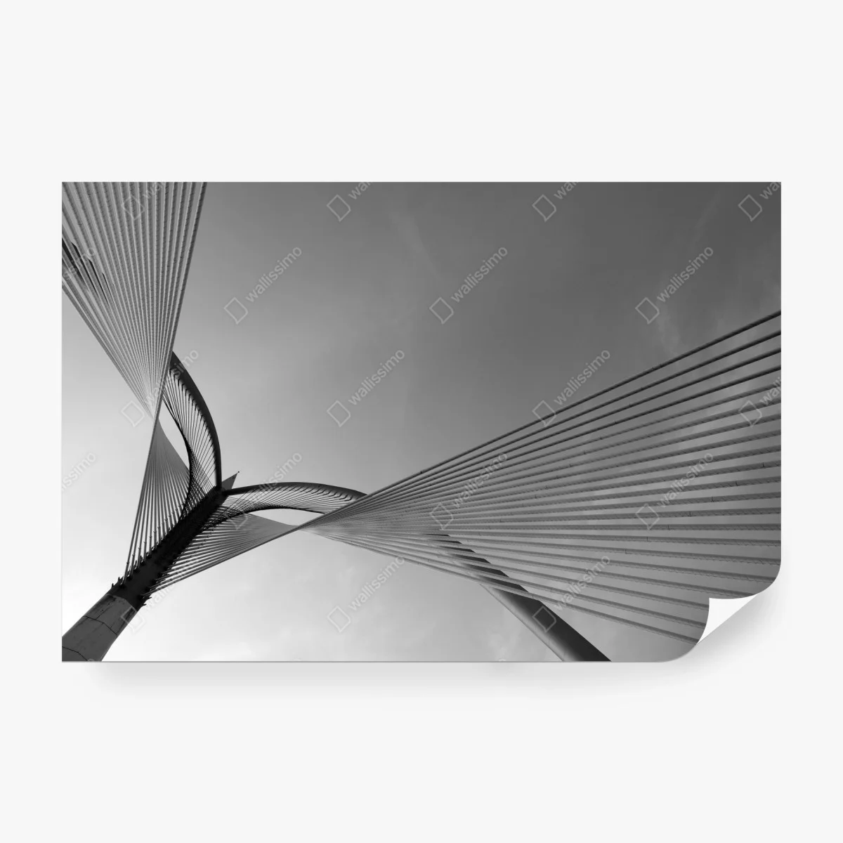 Carta da parati linee intrecciate dell'architettura moderna • Wallissimo®
