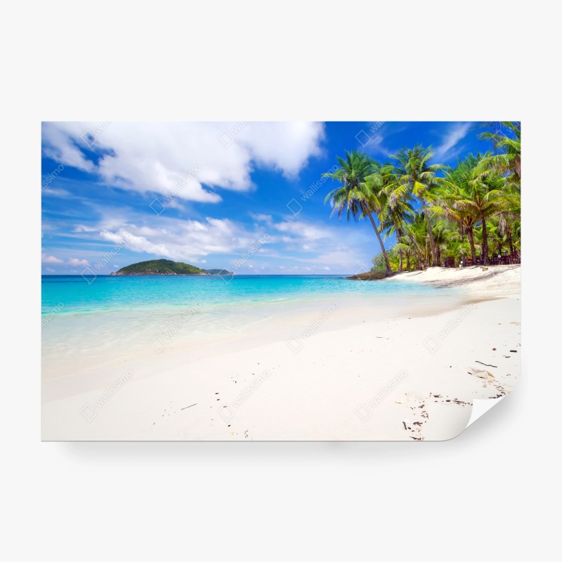 Carta da parati paesaggio marino tropicale paradisiaco
