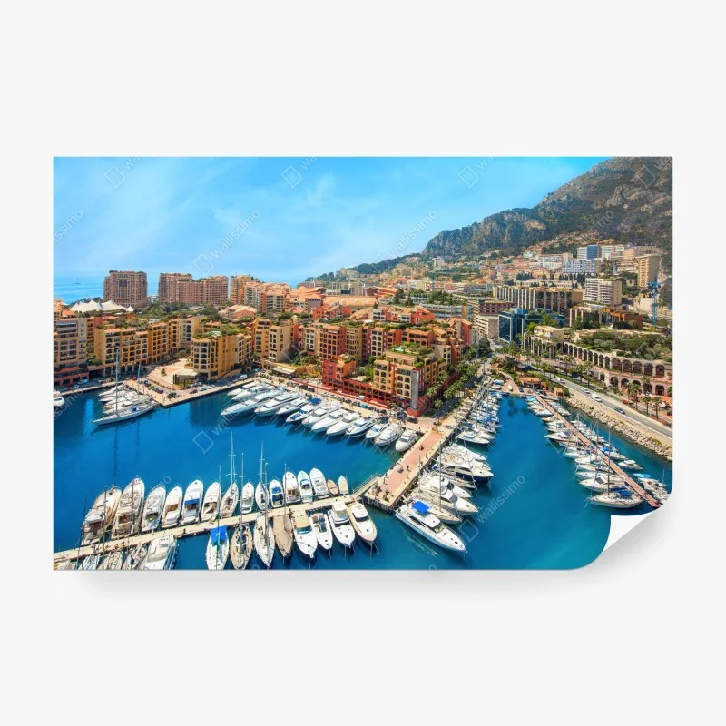 Carta da parati panorama del porto di Montecarlo