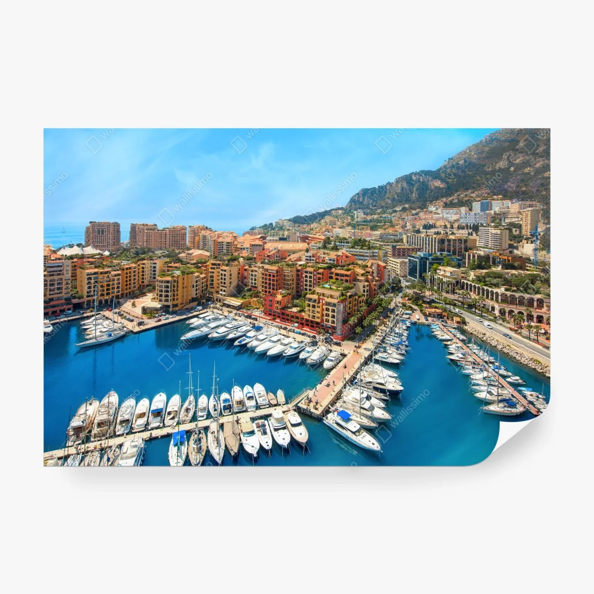 Carta da parati panorama del porto di Montecarlo • Wallissimo® Carta da parati panorama del porto di Montecarlo • Wallissimo®