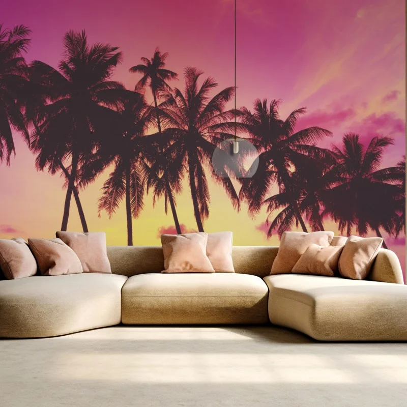 Carta da parati tramonto tropicale in Thailandia