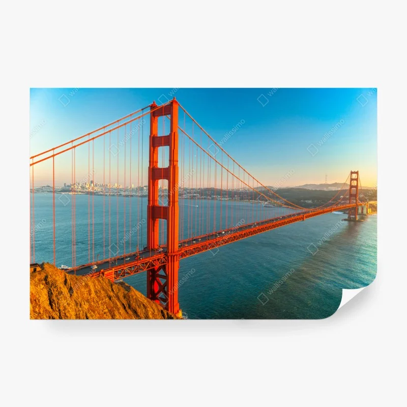 Carta da parati tramonto sul Golden Gate a San Francisco
