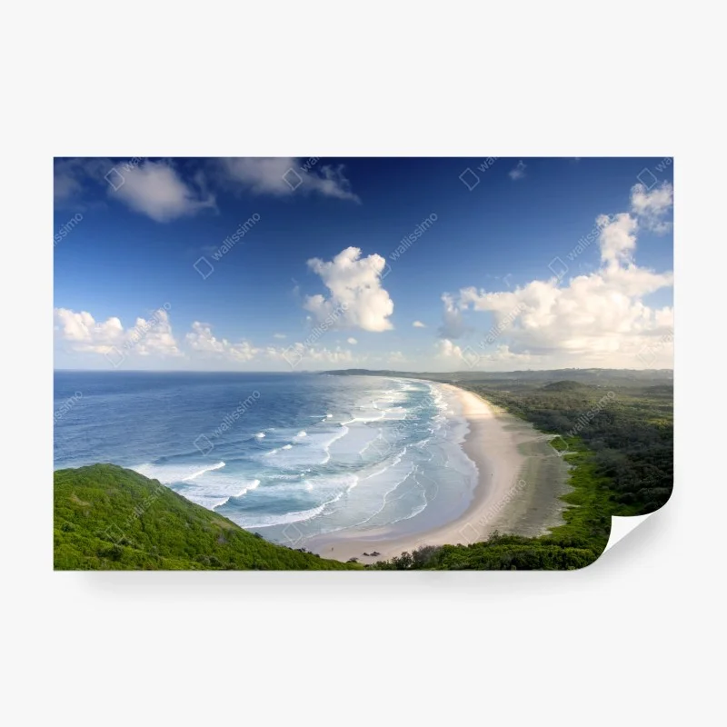 Carta da parati panorama costiero di Byron Bay